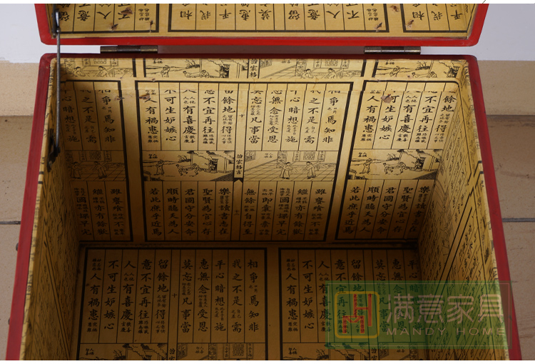 Hộp / khóa cổ điển Ming và Qing Dian Trang trí phòng ngủ Hộp lưu trữ có thể được tùy chỉnh tại chỗ sáp nhập Trung Quốc mới hiện đại - Cái hộp hộp gỗ