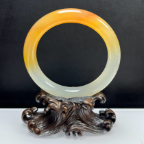 Ruihuang Cui Natural Jade Yunnan Huanglong Jade Fine Jewelry Half Mountain Half Water Bracelet 56 Ring Jade Bracelet Certificate