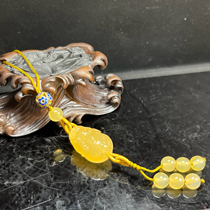 Ruihuang Cui Natural Jade Yunnan Huanglong Jade Fine Jewelry Pixiu Keychain Mobile Phone Hanging Accessories