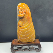 Ruihuang Cui Natural Jade Yunnan Huanglong Jade Boutique Jewelry Chicken Oil Yellow Seed Material Dharma Ornaments Hand Toy Pieces