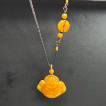 Ruihuang Cui Natural Jade Fine Jewelry Burmese Material Huanglong Jade Dafu Dagui Buddha Pendant Sweater Chain Certificate