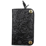 Вместительная и большая ключница, кожаный кошелек, сумка через плечо, картхолдер, замок, из натуральной кожи, воловья кожа