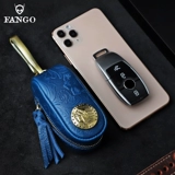 Кожаные ключи от машины ручной работы, ключница, универсальный замок, брелок подходит для мужчин и женщин, кошелек, из натуральной кожи