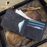 Оригинальный кожаный короткий бумажник для влюбленных, из натуральной кожи