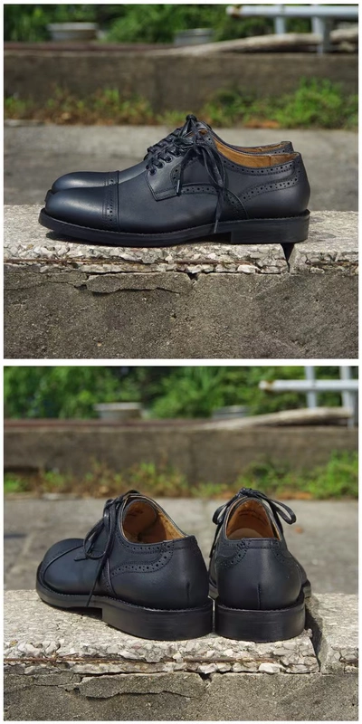 Giày cao gót Nhật Bản lớp da bò thấp Oxford Oxford đa năng Goodyear handmade đi lại bình thường - Giày thấp giày thể thao giá rẻ