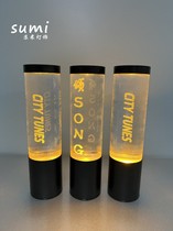 New LED charging bar Table lamp Creative personality KTV Decorative Atmosphere Small Night Light Retro Restaurant Clear Bar Table Light