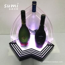 Led Bar Luminous Wine Base Laser Ocean Wine Base Nightclub KTV Champagne Wine Water Base XO Wine Holder Laser Wine Base