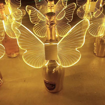 New bar LED luminous crown head butterfly wings Champagne winemaker running implored and sparkling wine hat
