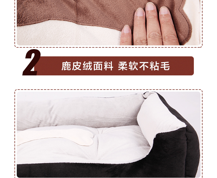 Bốn mùa phổ kennel chó lớn tổ yến chó lớn nệm Teddy chó nhỏ mat mèo ấm - Cat / Dog hàng ngày Neccessities khay đồ ăn cho mèo
