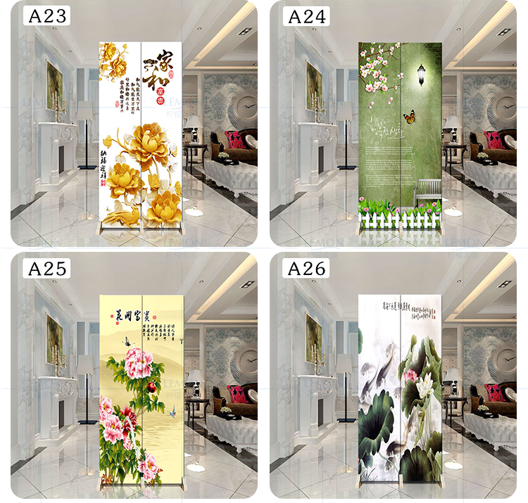 Trung Quốc màn hình nhỏ vách ngăn phòng khách di động màn hình gấp trang trí đơn giản thời trang căn hộ nhỏ hai mặt gấp vải gió - Màn hình / Cửa sổ vach ngan go