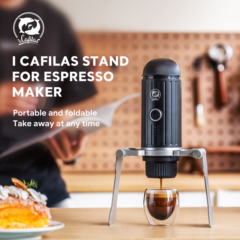 Kaisi Two Dolphins Portable Coffee Machine Folding Stand Cera Knight 58 Pneumatic Star Particle Third Generation Hand Press
