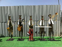 Abstract Music characters FRP abstract band sculpture outdoor park commercial street sculpture spot square sculpture