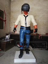 Jedi survival eats chicken sculpture outdoor Internet cafe city sculpture indoor Internet cafes furnishing game figures welcome custom