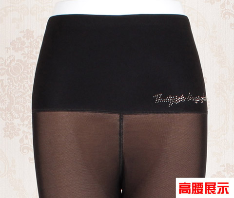 Sáng vào quần legging cộng nhung dày giả qua quần chân mùa đông mặc quần cạp cao ấm áp C-912 808 906 quần baggy nữ