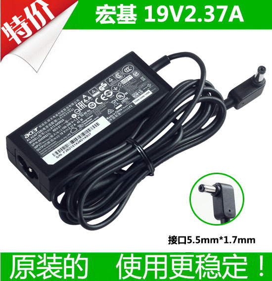 Original Acer Acer Ultrabook Charger A13-045N2A 45W 19V 2.37A Power Adapter