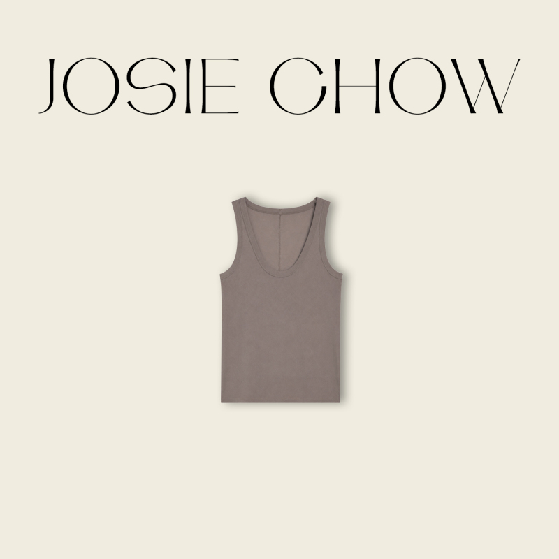 Josie Chow【High-Grade Imported Long-Staple Cotton】Women's Summer Vest, Versatile Sleeveless Top for Outer Wear Jc870408 Josie Chow【High-Grade Imported Long-Staple Cotton】Women's Summer Vest, Versatile Sleeveless Top for Outer Wear Jc870408