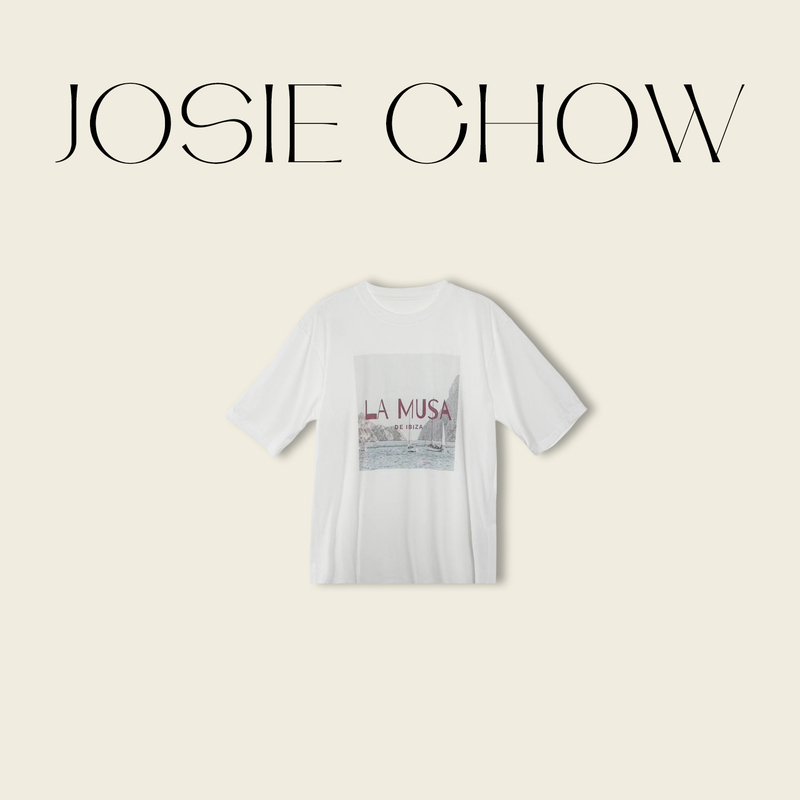 Josie Chow【Norway T】Summer New Round Neck Short-Sleeved Top Loose Lettered T-Shirt for Women Jc011625