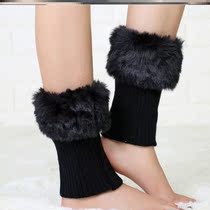 New hair wool socks cover flap short boot cover warm 100 lap foot cover autumn winter boot cylinder leg cover thickened protective ankle socks