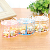 Food Packaging Box Cartoon Butterfly Knot Transparent Plastic Candy Box Bubble Matece Corner Cake handmade containing box