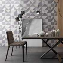 Baido fresh and simple modern toilet tile floor tile non-slip kitchen wall tile living room balcony cloth pattern 300800