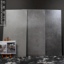 Industrial wind gray cement tile floor tile living room dining room Large size shop background tile antique brick 600 1200