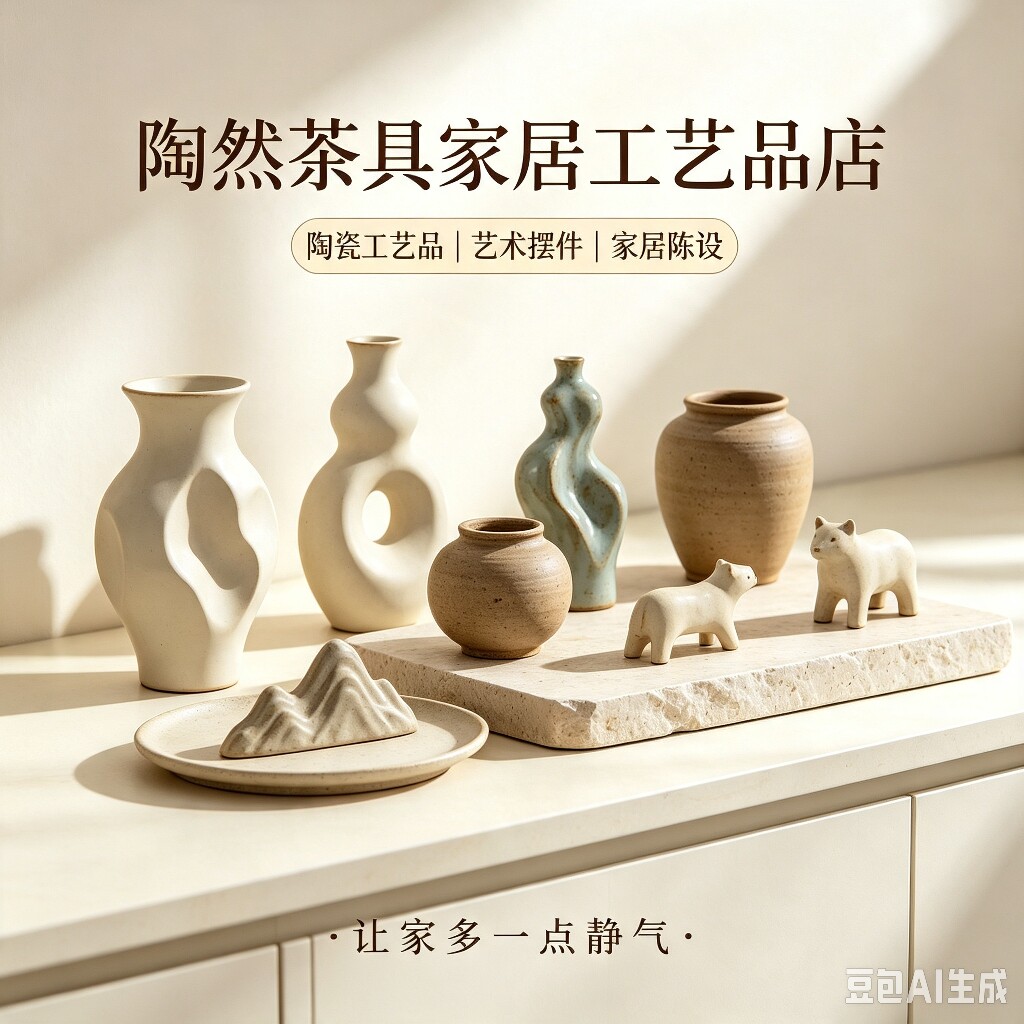 陶然茶器家居工艺品店的LOGO
