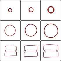 OTunisia oil-free air compressor cylinder cushion cylinder head cushion valve plate cushion handpiece accessories rubber sealing leather ring O-ring