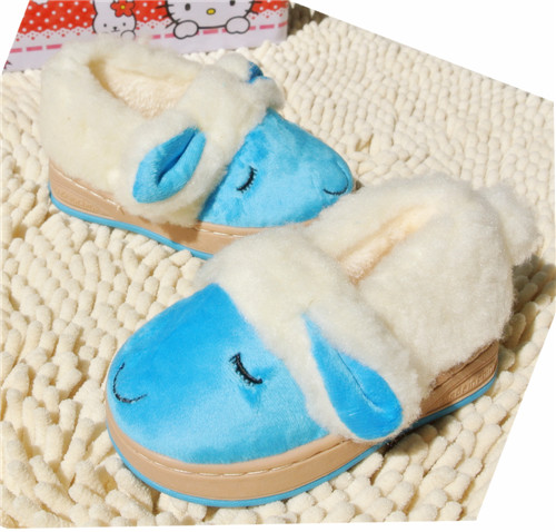 Chaussons enfants en suède pour hiver - semelle caoutchouc - Ref 1020974 Image 32