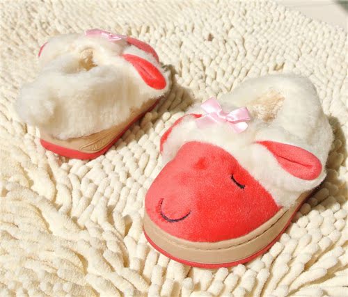 Chaussons enfants en suède pour hiver - semelle caoutchouc - Ref 1020974 Image 24