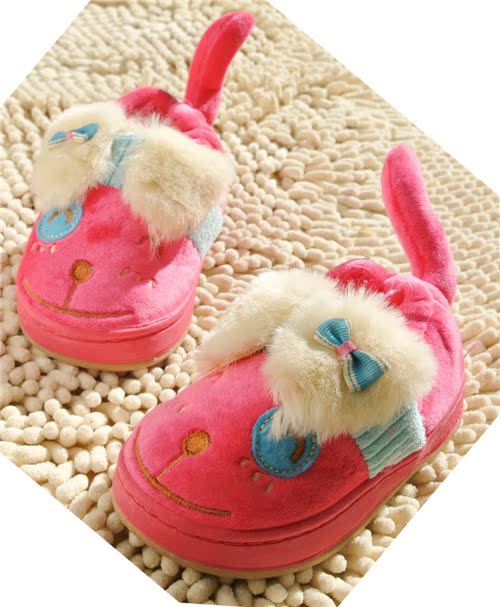Chaussons enfants en suède pour hiver - semelle caoutchouc - Ref 1020974 Image 48