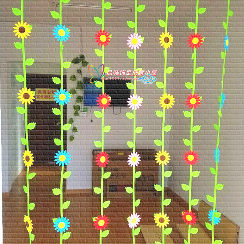 Kindergarten Hanging Decoration Classroom Ceiling Decoration Corridor Environment Accessories Hanging Sunflower Sunflower Vine