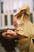 2 colors caves collect striped shirt MIRKA STRIPE SHIRT