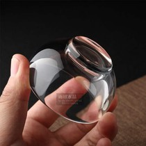 Natural pure body crystal cup transparent pure handmade water crystal cup teapot upscale East China Sea crystal tea cup for the Buddhas wine