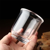 Natural crystal polished high foot cup transparent cup Goblet Cup Wellness Cup of Tea Tea Cup High Temperature Resistant High Gear Gift Cup
