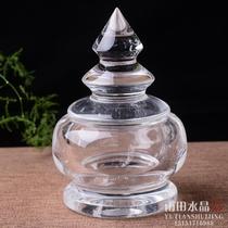 Natural Crystal large white crystal stupa ornaments to provide for the stupa Pagoda