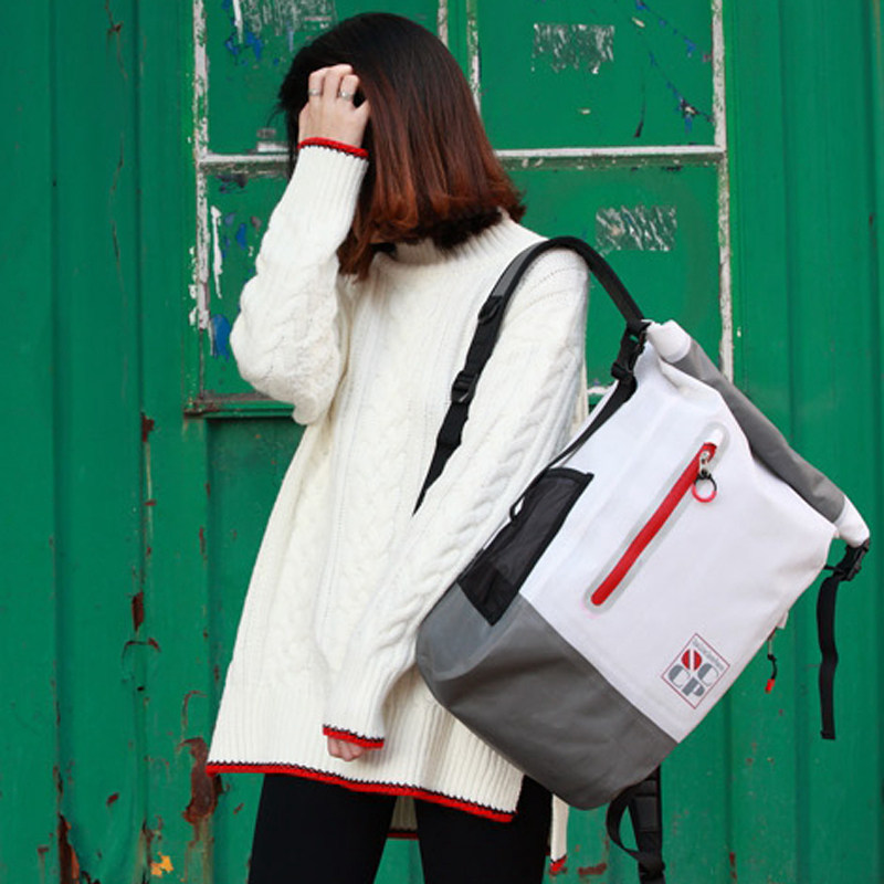 SEAPLAY OCCP 25L full closed outdoor waterproof double shoulder bag waterproof bag pull-edge curl