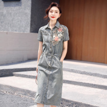 Sandro Beytagh Ladies Jeans Dress 2022 Summer Style Conspicuic Slim Comeback Denim Dress