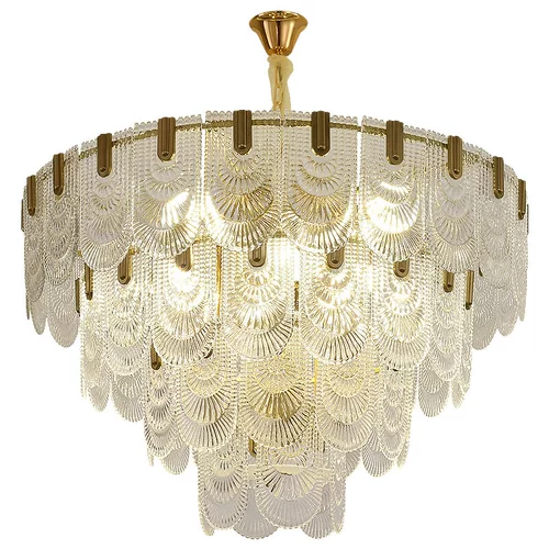 Медный светильник, современная и минималистичная люстра для гостиной, медная современная подвеска из кварца, легкий роскошный стиль