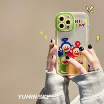 Fun cartoon baby applicable iPhone12promax apple 13 phone shell 11 couples xs transparent xr soft 8p