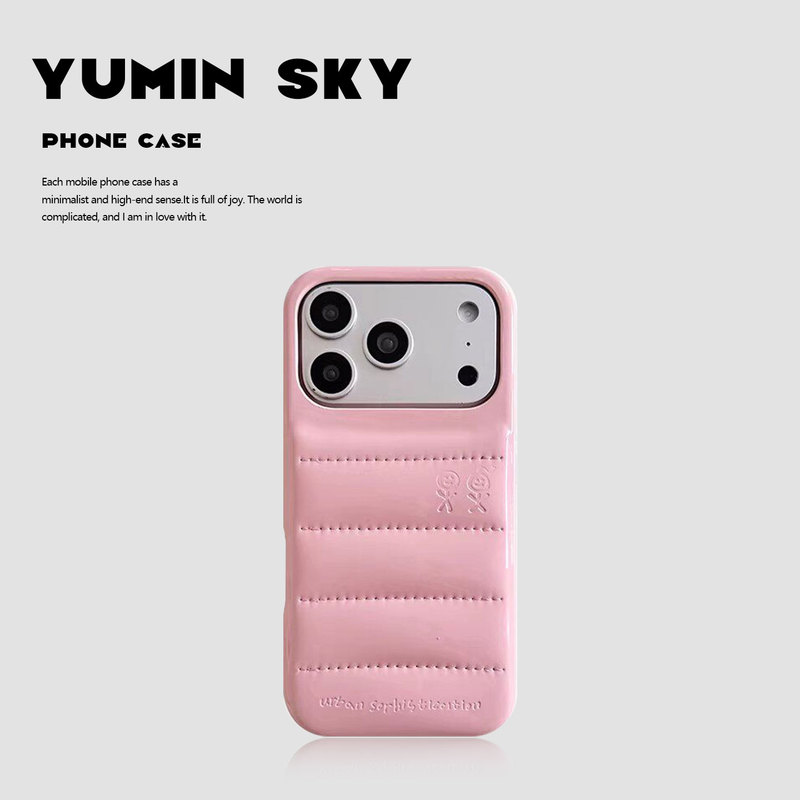 Yumin Sky | Suitable for ins Zhang Junhao Style Solid Color down Jacket Iphone16Promax Apple 17Pro Phone Case 15 High-End Feel 13 Justin Bieber 14 Protective Case Couple Yumin Sky | Suitable for ins Zhang Junhao Style Solid Color down Jacket Iphone16Promax Apple 17Pro Phone Case 15 High-End Feel 13 Justin Bieber 14 Protective Case Couple