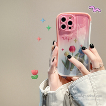 Laser tulip flower to apply iPhone13promax apple 12 phone shell 11 new xsxr female 8 soft