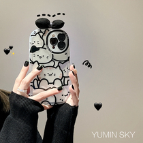 Butterfly knot cartoon kitty applicable iPhone12 apple 13promax mobile phone shell 11 cute xs transparent xr soft