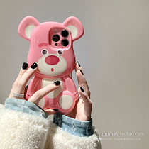 Stereo cute cartoon applicable iPhone13promax apple 12 phone shell 11 couples xs anti-fall xr soft 8p