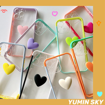 Collage border loving application iPhone12 11promax Apple 13 mobile phone shell xs transparent xr homemade 8 women