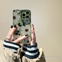 ins fresh flowers apply iPhone13 apple 12pro max phone shell 11 soft rubber xs female xr new 8p