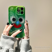 Screw up the green expression to apply iPhone13promax Apple 12 phone shell 11 cartoon xs female xr anti-fall 8p