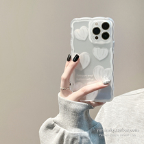 Advanced sense white loving application iPhone13promax Apple 12 phone shell 11 transparent xsxr anti-fall 8