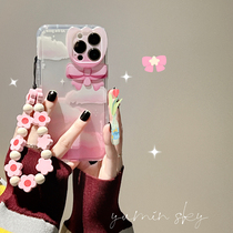 Gradient powder cloud bracelet applicable iPhone12promax Apple 13 phone shell 11 transparent xs xr anti-fall 8