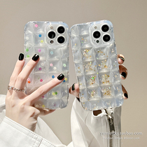 Advanced sensations pink gold leaf apply iPhone13promax apple 12 phone shell 11 creative xs female xr soft 8p