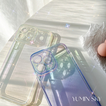 ins dazzling laser apply iPhone13 12promax apple 11 phone shell xs xr transparent 8p couples